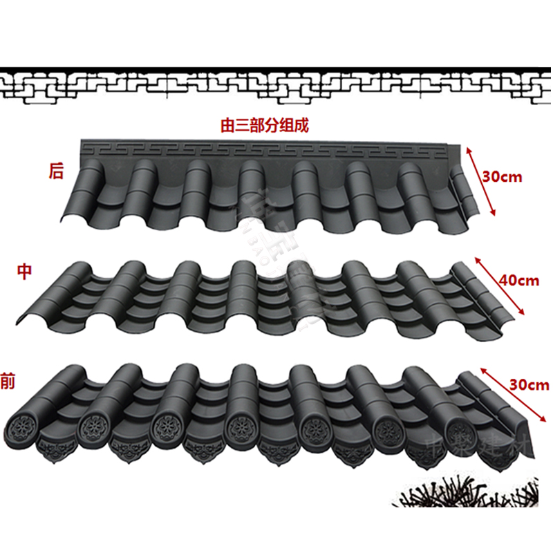 古瓦新制，樹脂仿古瓦為現(xiàn)代仿古建筑添磚加瓦
